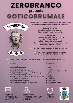 Evento artistico "Goticobrumale"