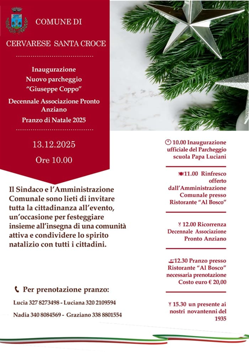 Inaugurazione nuovo parcheggio della scuola Papa Luciani
