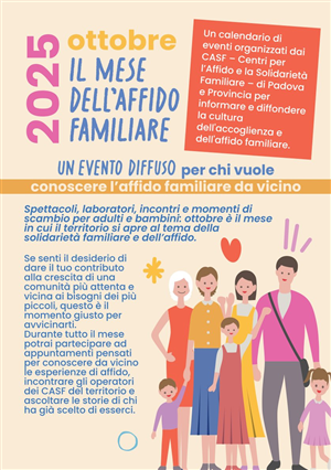 Ottobre il mese dell'Affido