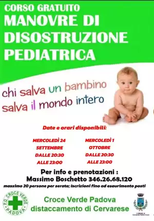 Corso Manovre di disostruzione pediatrica
